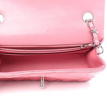 Chanel Lambskin Quilted Mini Rectangular Flap Pink 4 of 9