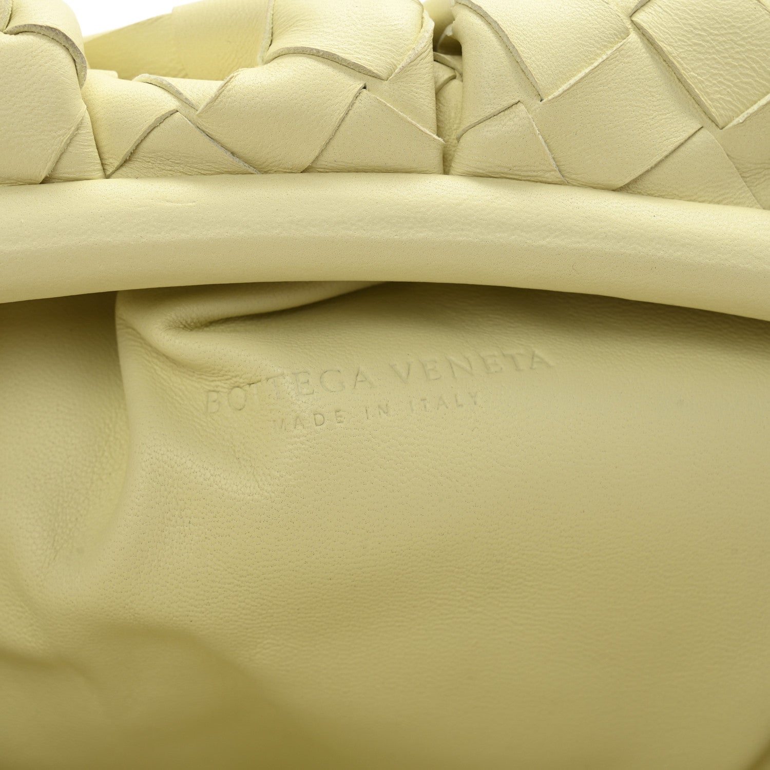 Bottega Veneta Nappa Maxi Intrecciato The Pouch Oversized Clutch Ice Cream 6 of 10