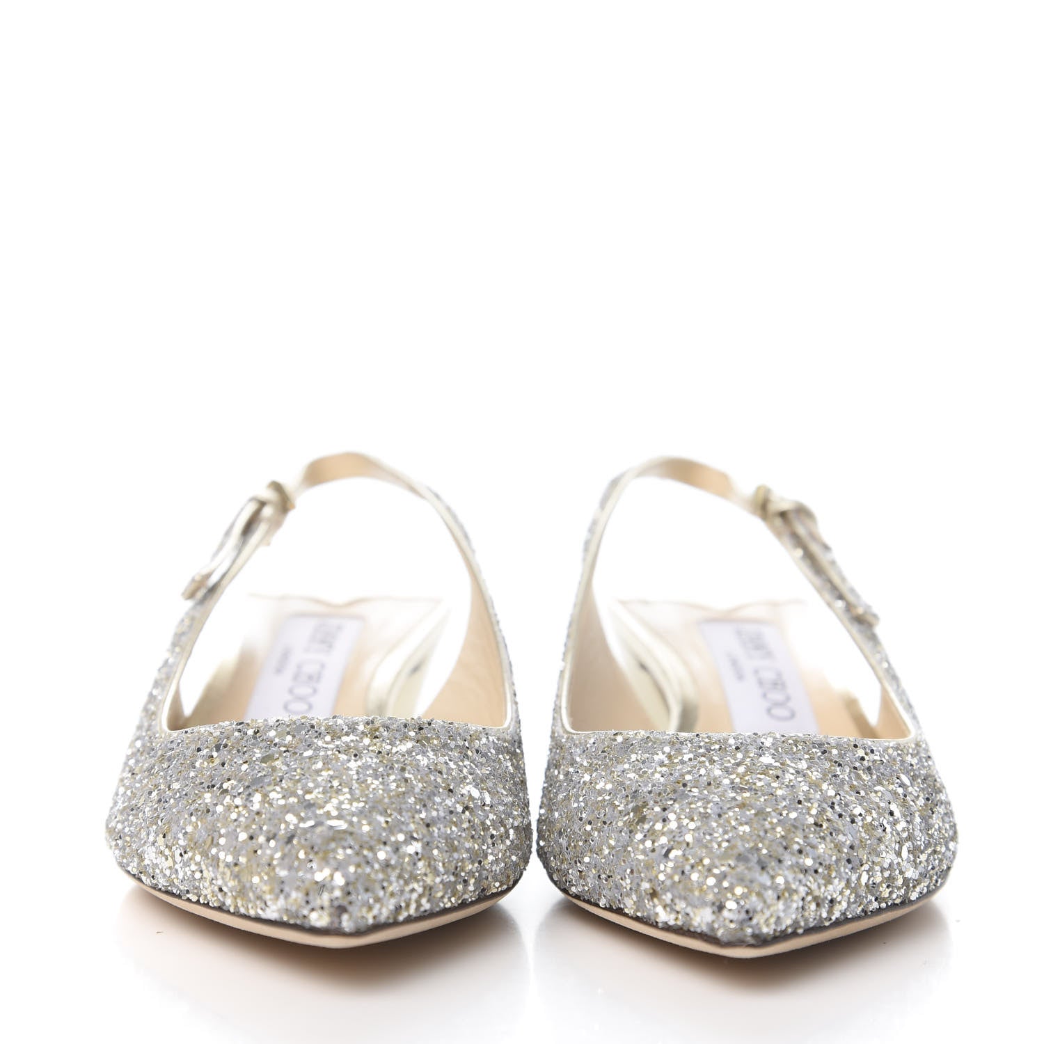 Jimmy Choo Glitter Gemma 40 Slingback Pump 36 Champagne 2 of 8