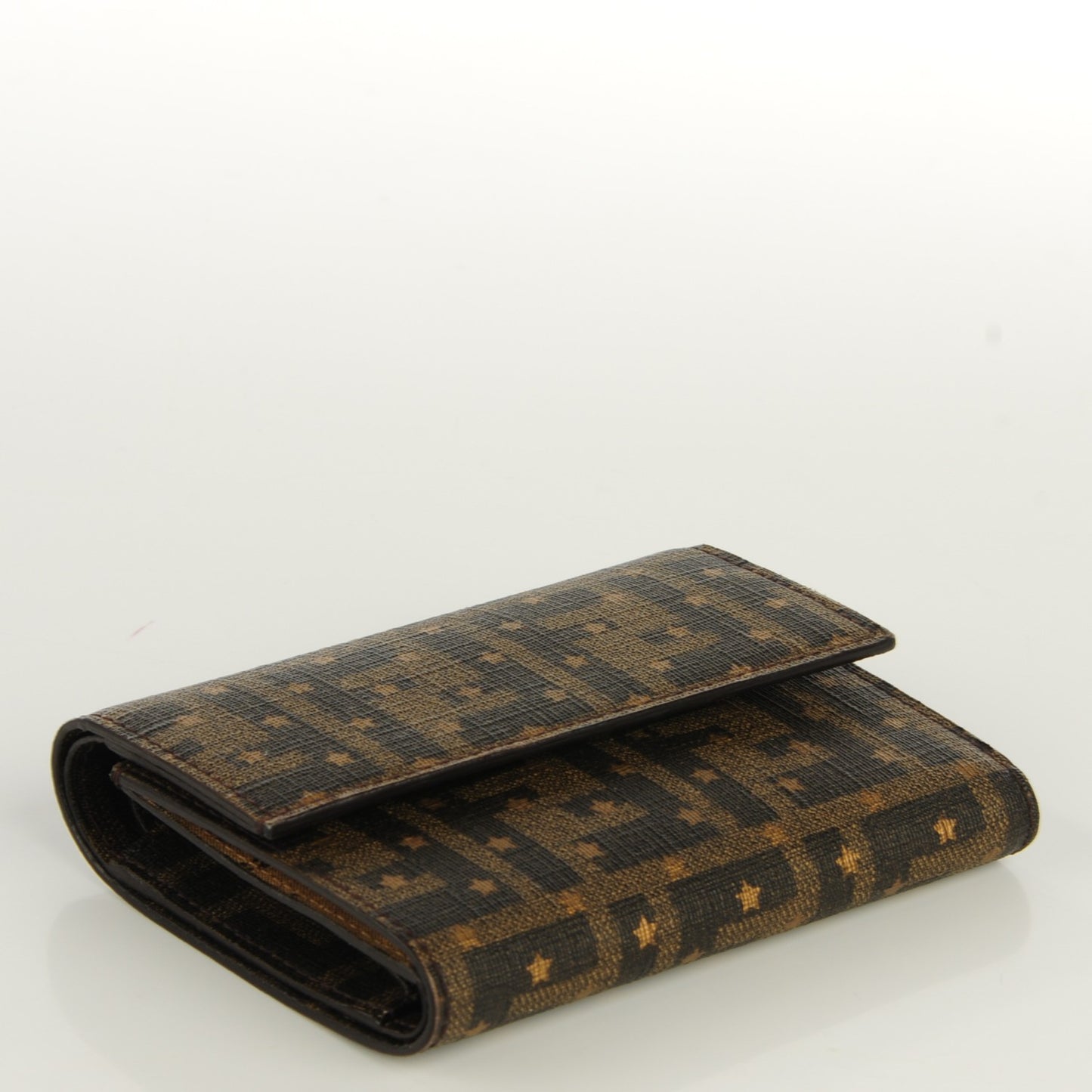 Zucca Stars Compact Wallet Tobacco