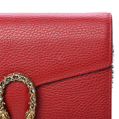 Gucci Calfskin Mini Dionysus Chain Wallet Hibiscus Red 10 of 12