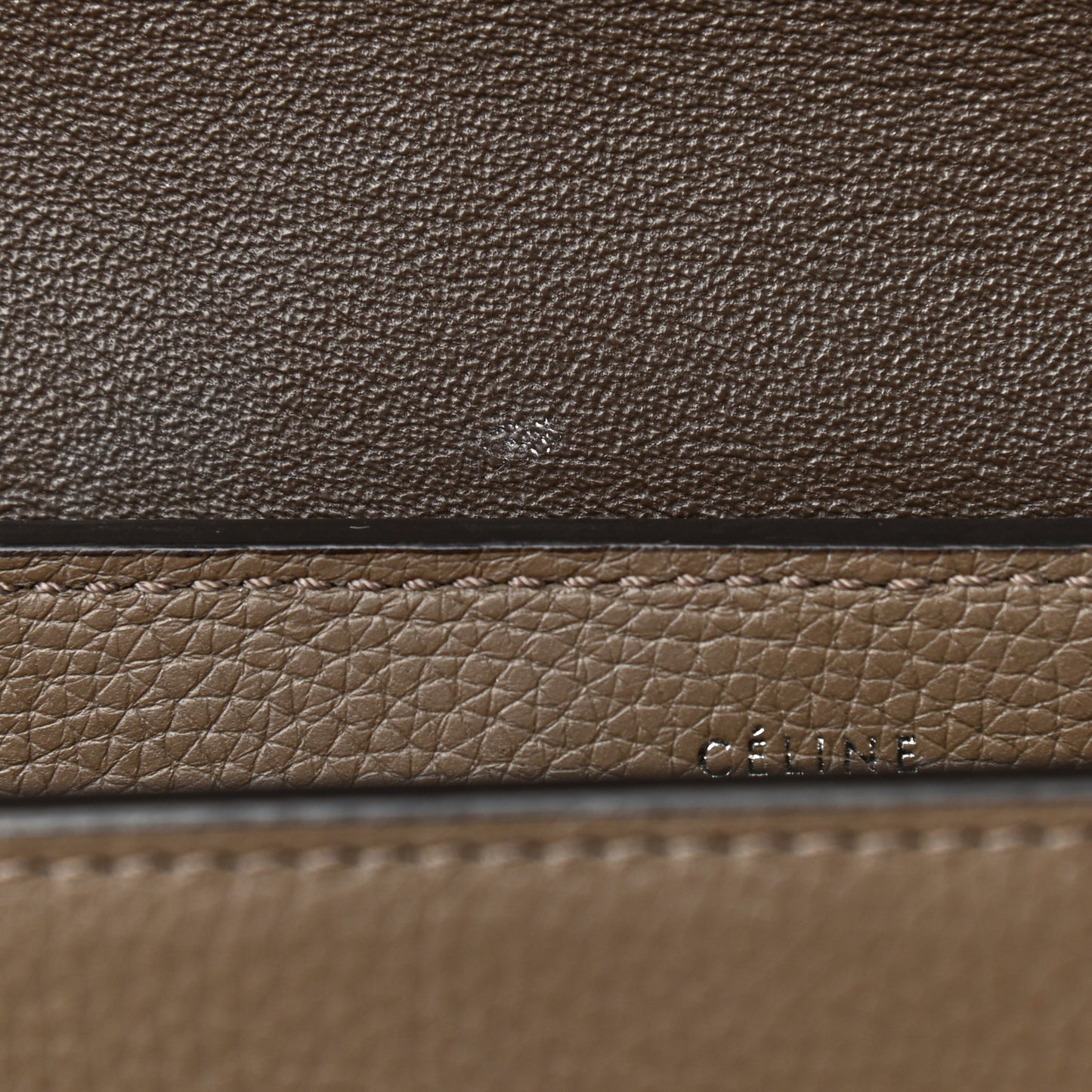 Drummed Calfskin Suede Medium Trapeze Souris