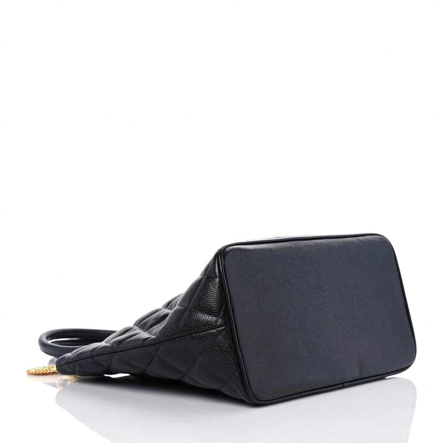 Caviar Quilted Medallion Tote Black