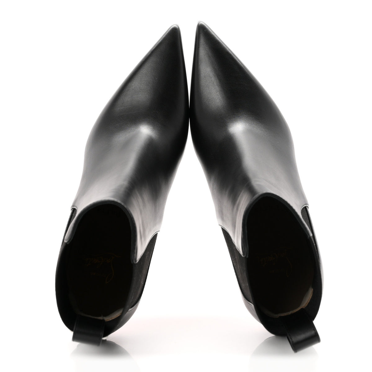 Christian Louboutin Calfskin Condodo 85 Ankle Boots 39 Black 2 of 9
