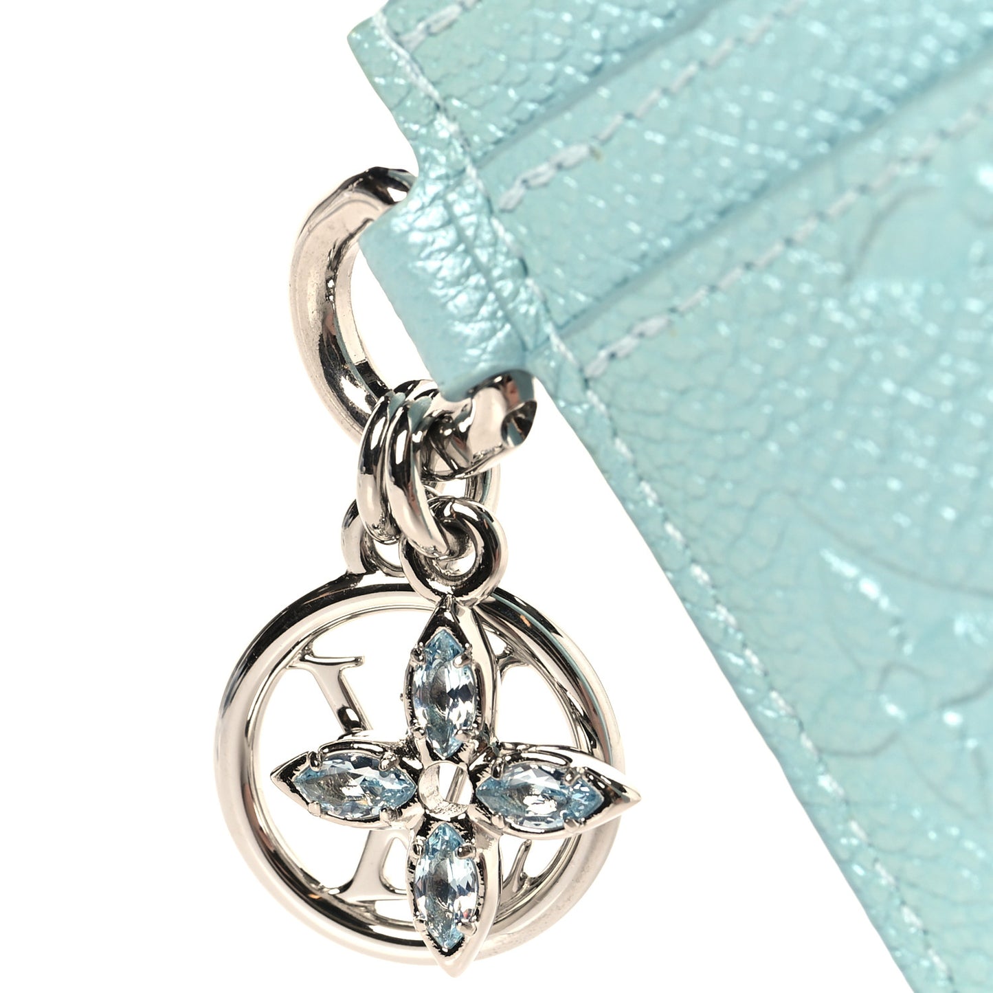 Empreinte Monogram LV Charms Card Holder Azur Frost