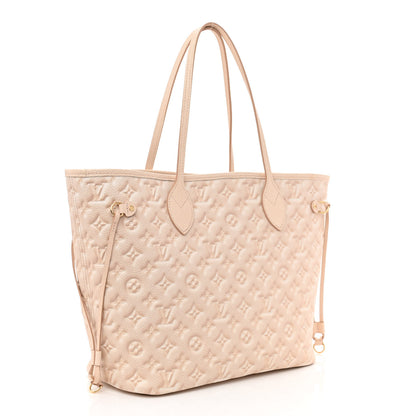 Louis Vuitton Empreinte Monogram Summer Stardust Neverfull MM Beige Clair 4 of 11