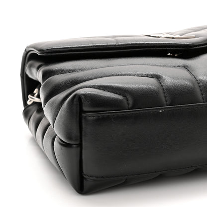 Saint Laurent Calfskin Y Quilted Monogram Toy Loulou Crossbody Bag Black 10 of 15