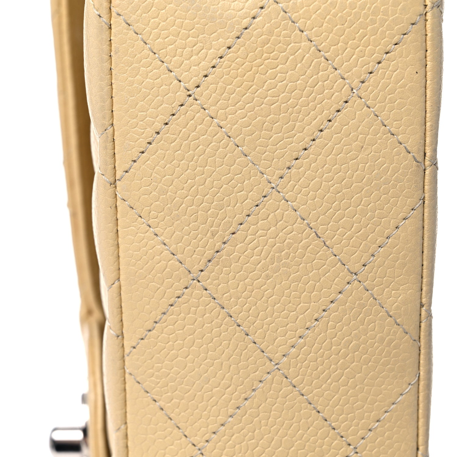 Chanel Caviar Quilted Medium Double Flap Beige Clair 18 of 20