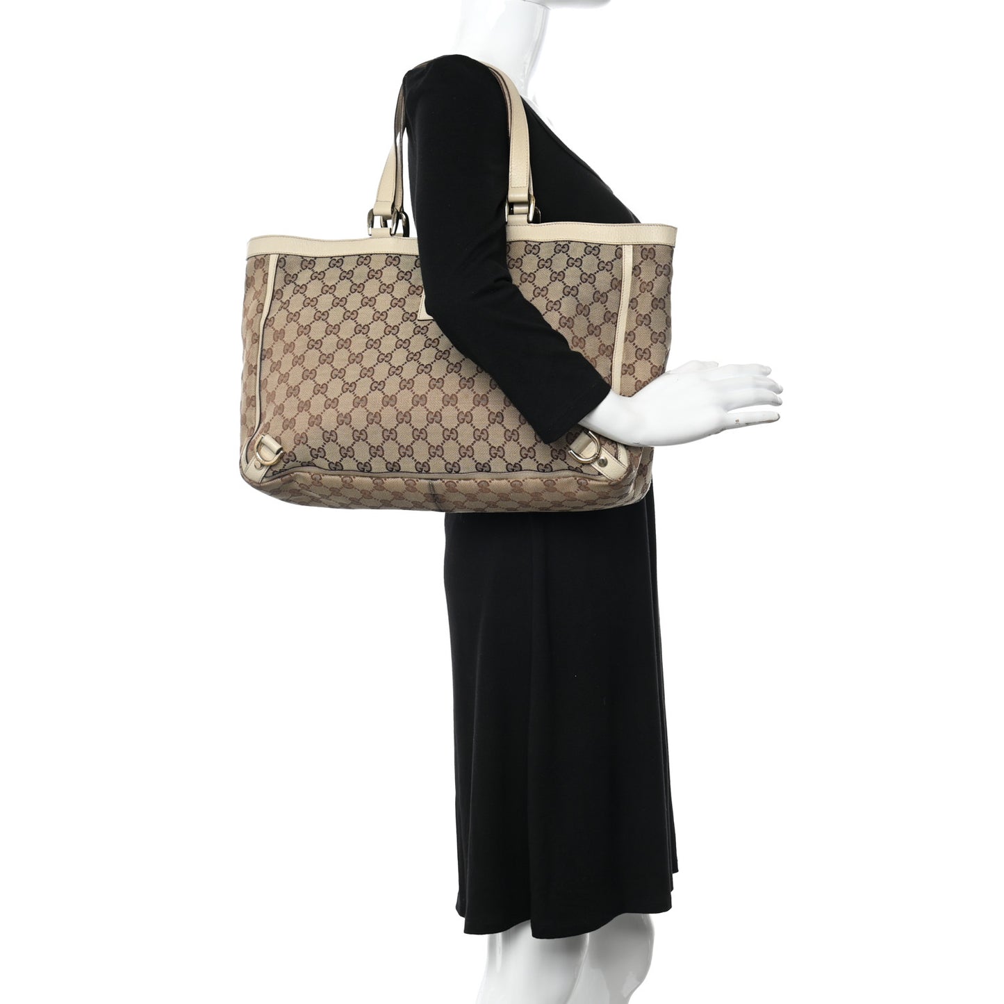 Monogram Large Abbey Tote Off White