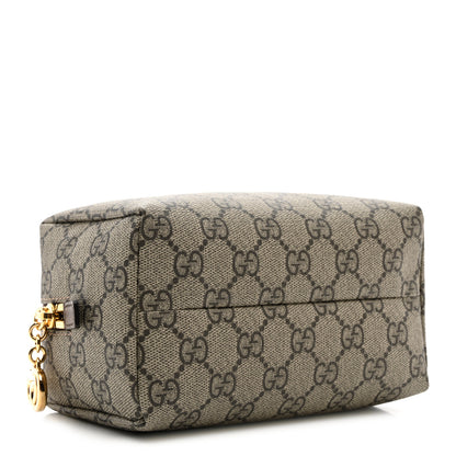 Gucci Soft GG Supreme Monogram Calfskin Medium Ophidia Cosmetic Case Beige Ebony New Acero 4 of 8