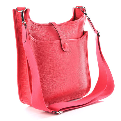 Hermes Taurillon Clemence Evelyne III PM Rose Extreme 2 of 8