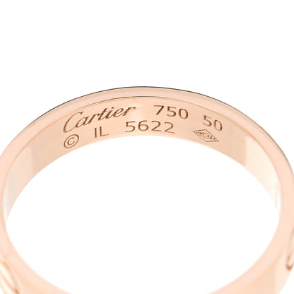 Cartier 18K Pink Gold 3.5mm LOVE Wedding Band Ring 50 5.25 4 of 4