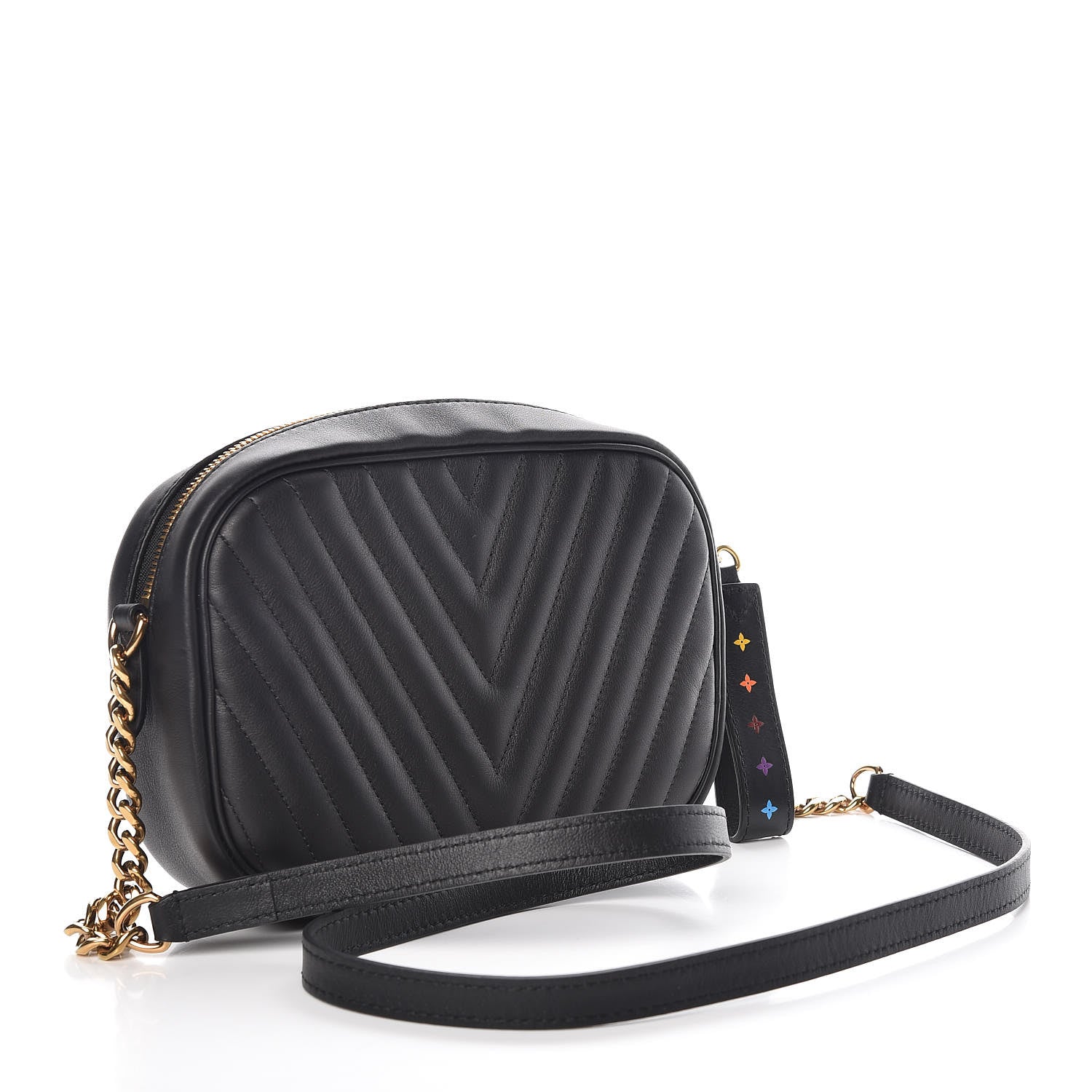 Louis Vuitton Calfskin New Wave Camera Bag Black 3 of 7