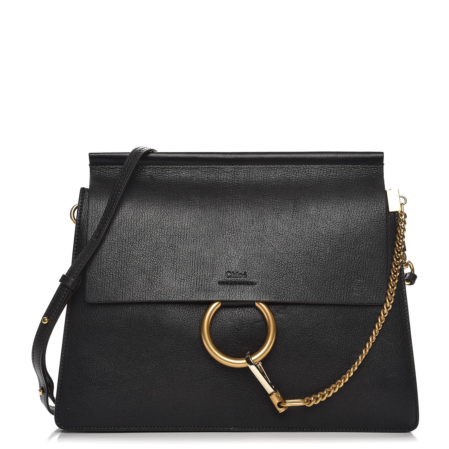 Chloe Calfskin Medium Faye Shoulder Bag Black 1 of 8
