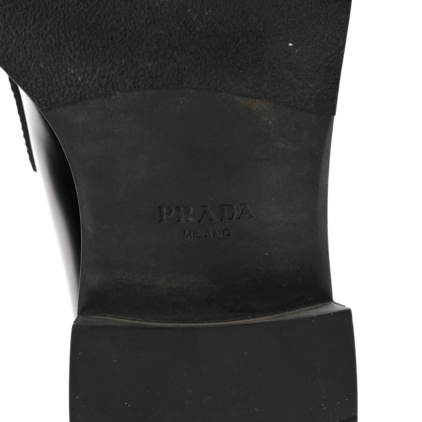 Spazzolato Metal Triangle Logo 50mm Loafers 40 Black