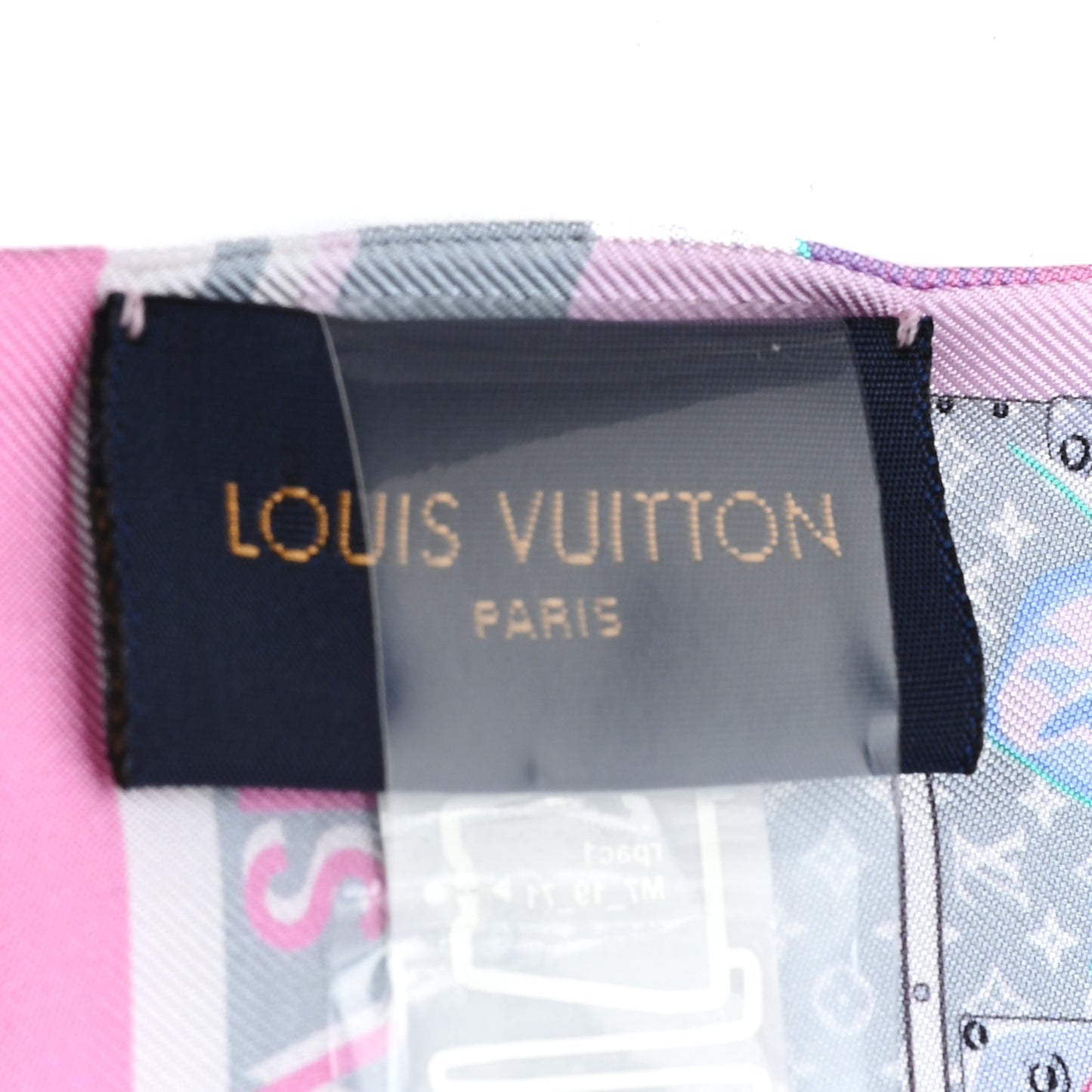 Silk Monogram Malle Fleurs Bandeau Mauve