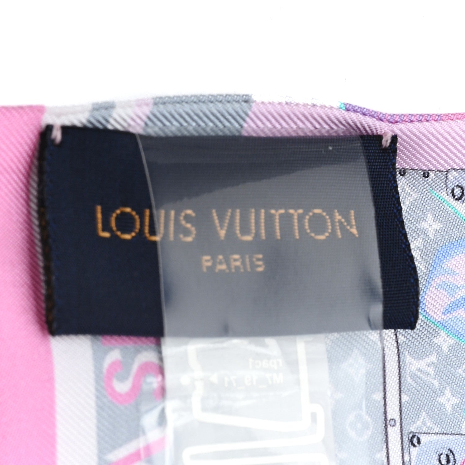 Louis Vuitton Silk Monogram Malle Fleurs Bandeau Mauve 3 of 3