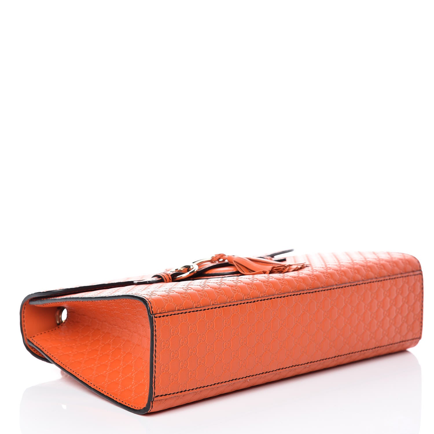 Gucci Microguccissima Medium Emily Chain Shoulder Bag Sun Orange 4 of 10