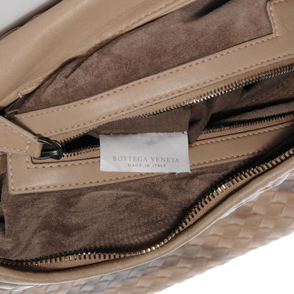 Bottega Veneta Nappa Snakeskin Intrecciato Maxi Veneta Tiger Print Hobo Maple 7 of 8
