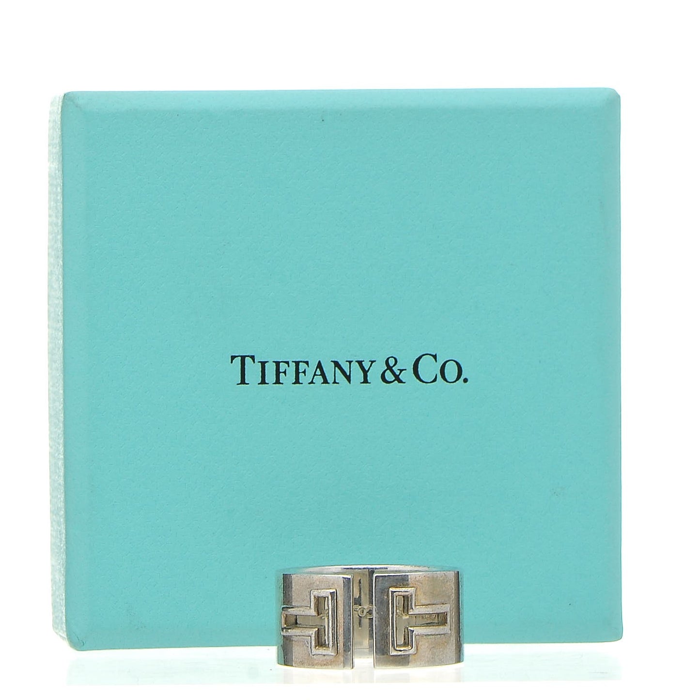 Sterling Silver T Cutout Ring 49.5 5