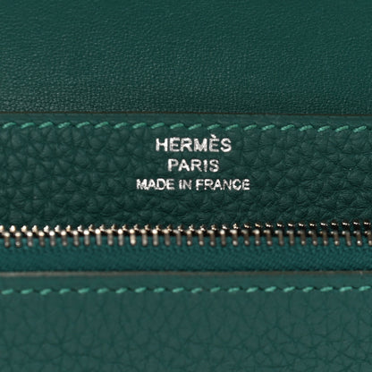 Hermes Togo Dogon Compact Wallet Malachite 6 of 8