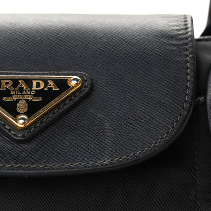 Prada Tessuto Nylon Saffiano Tote Black 9 of 9