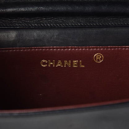 Chanel Lambskin Quilted Small Single Flap Bag Black 6 of 8