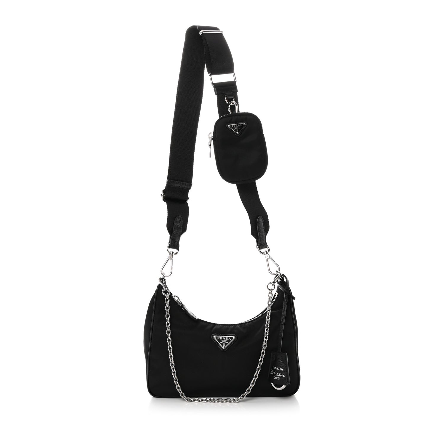 Nylon Re-Edition 2005 Shoulder Bag Black