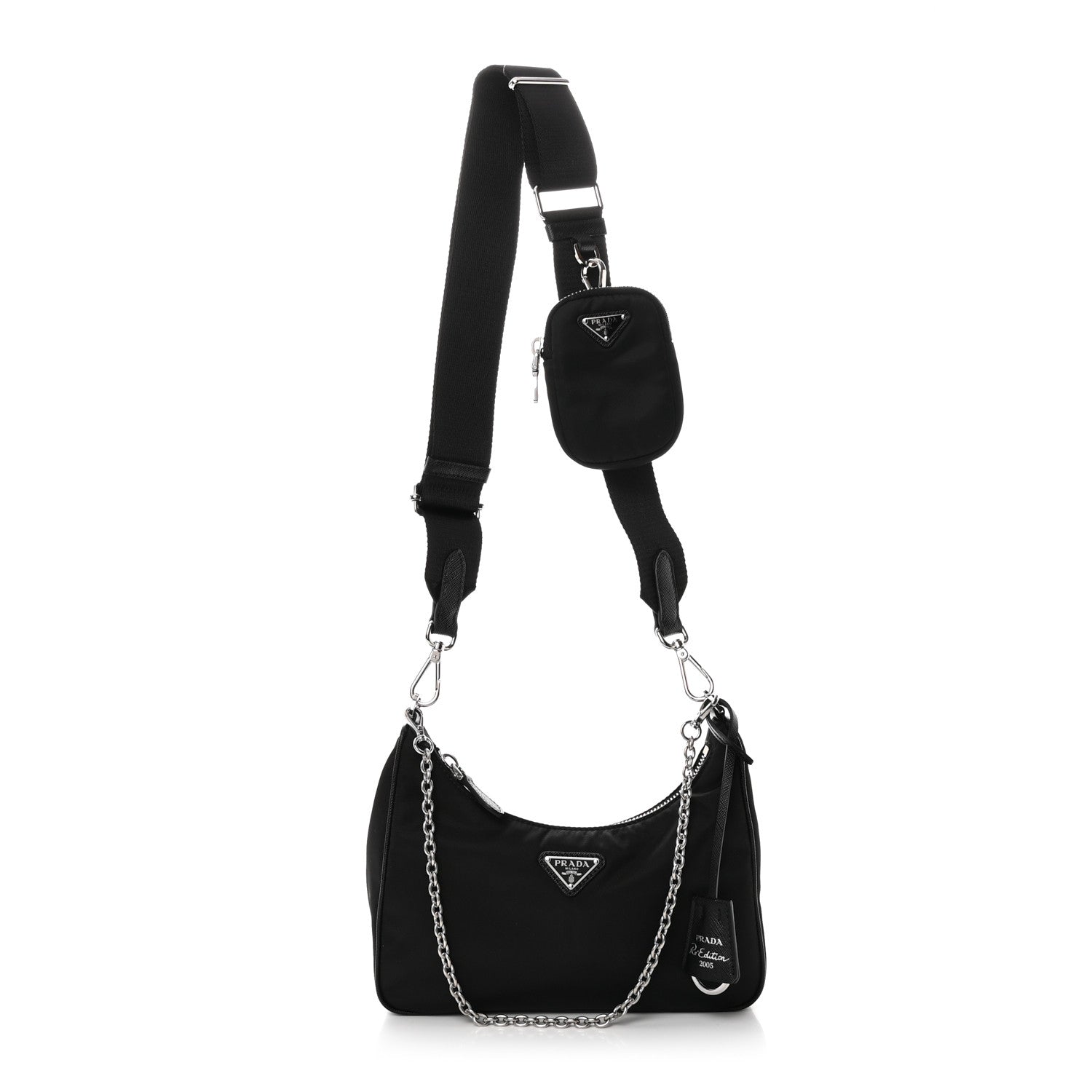 Prada Nylon Re-Edition 2005 Shoulder Bag Black 1 of 9