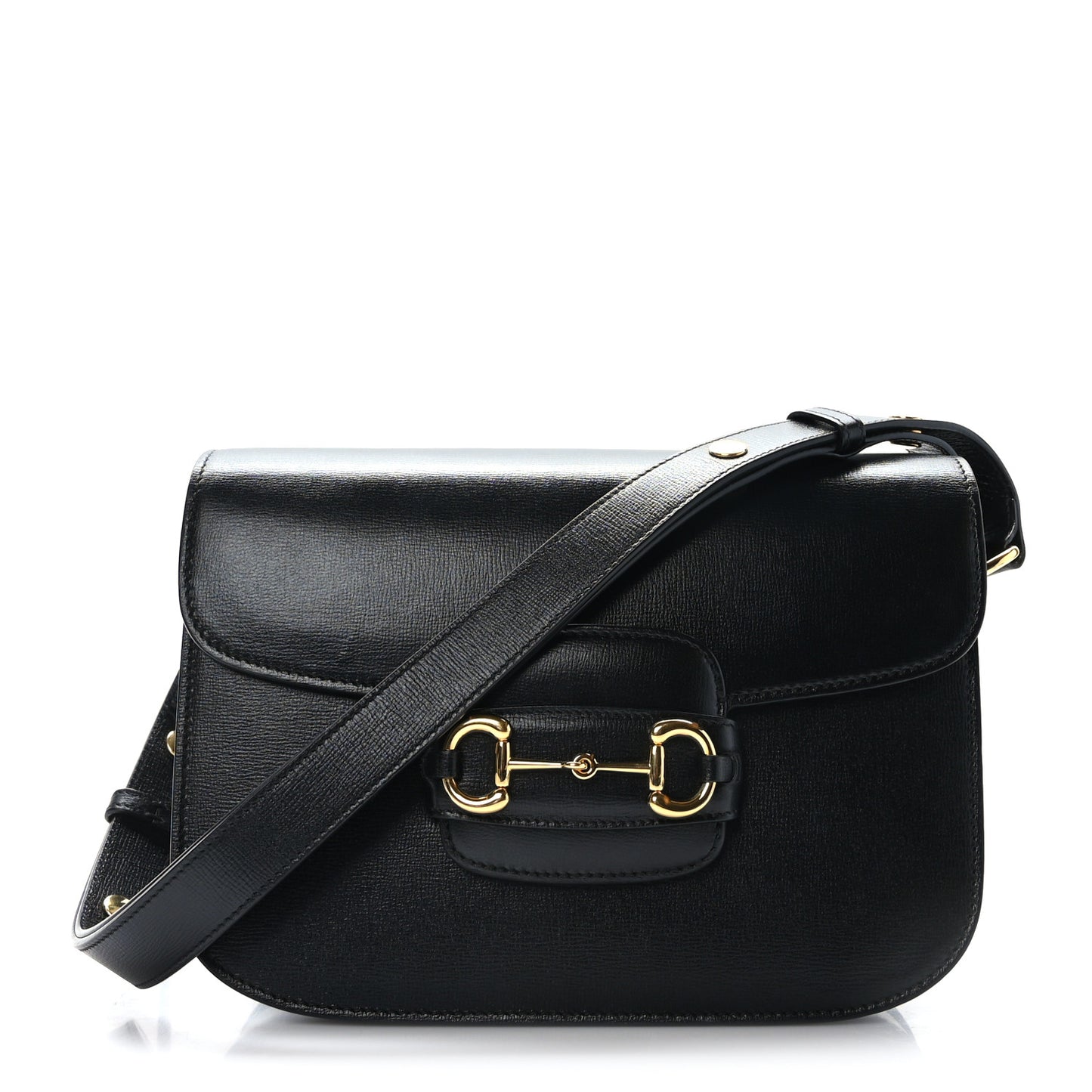 Azalea Calfskin Horsebit 1955 Shoulder Bag Black