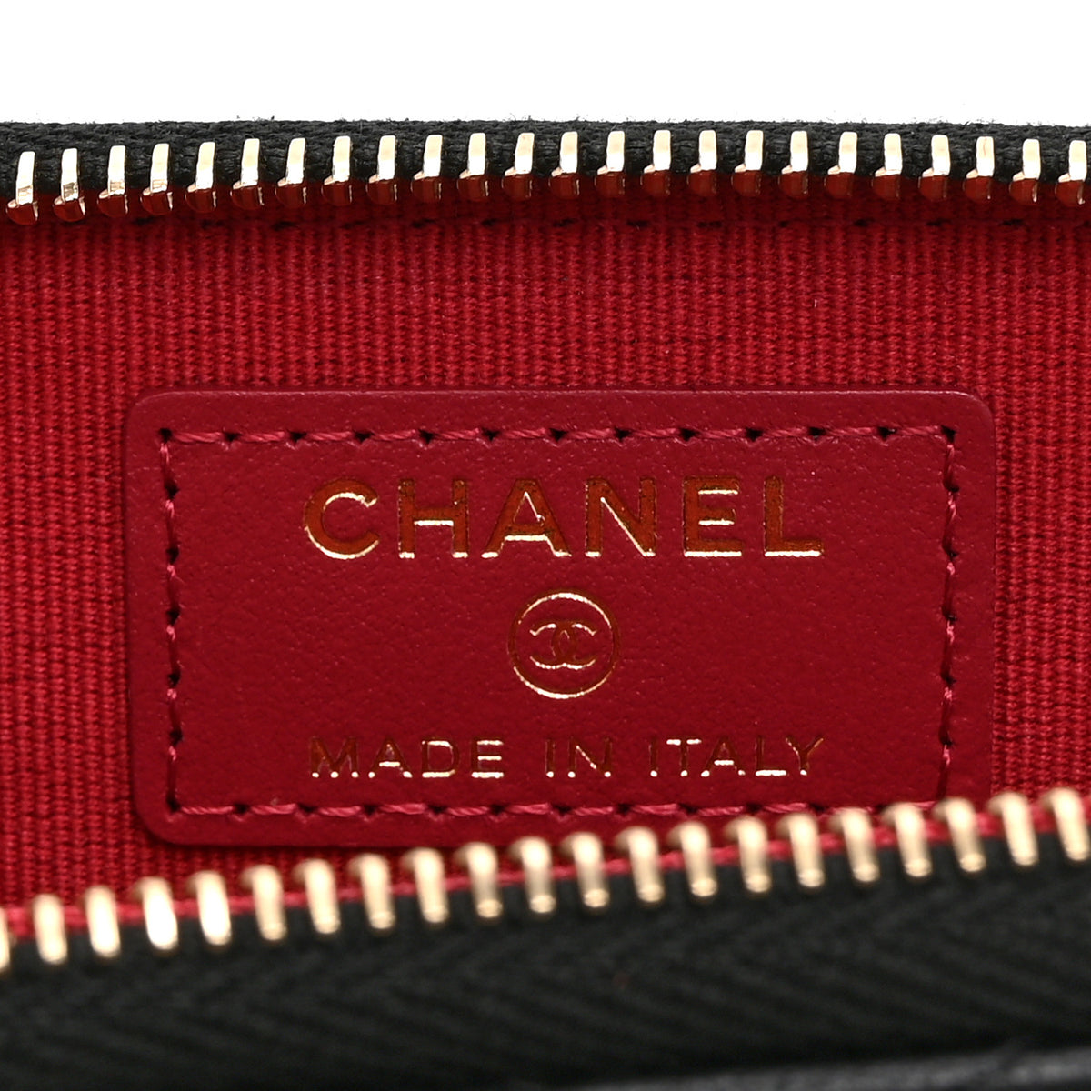 Chanel Lambskin Quilted Chanel 19 Vertical Zip Card Holder Wallet Black 6 of 11