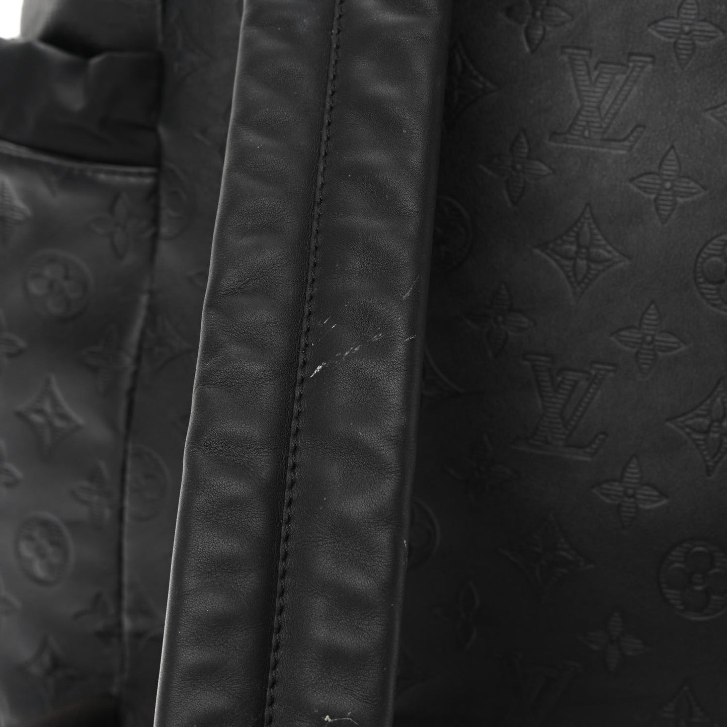 Calfskin Monogram Shadow Discovery Backpack Black