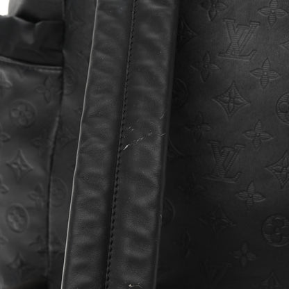 Louis Vuitton Calfskin Monogram Shadow Discovery Backpack Black 19 of 20