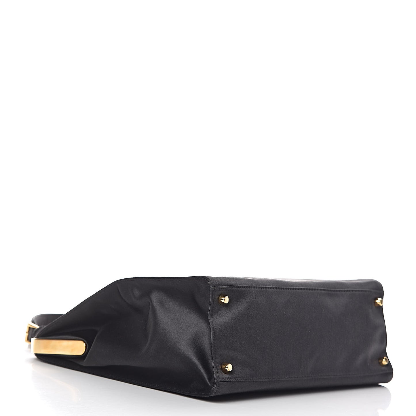 Satin Framed Bag Black