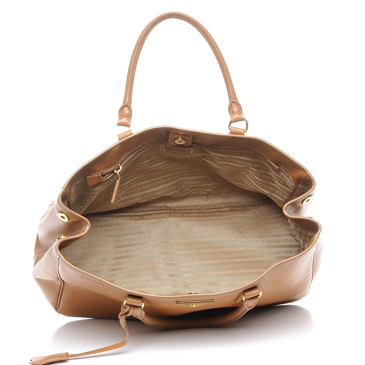 Prada Saffiano Large Tote Cannella 5 of 9