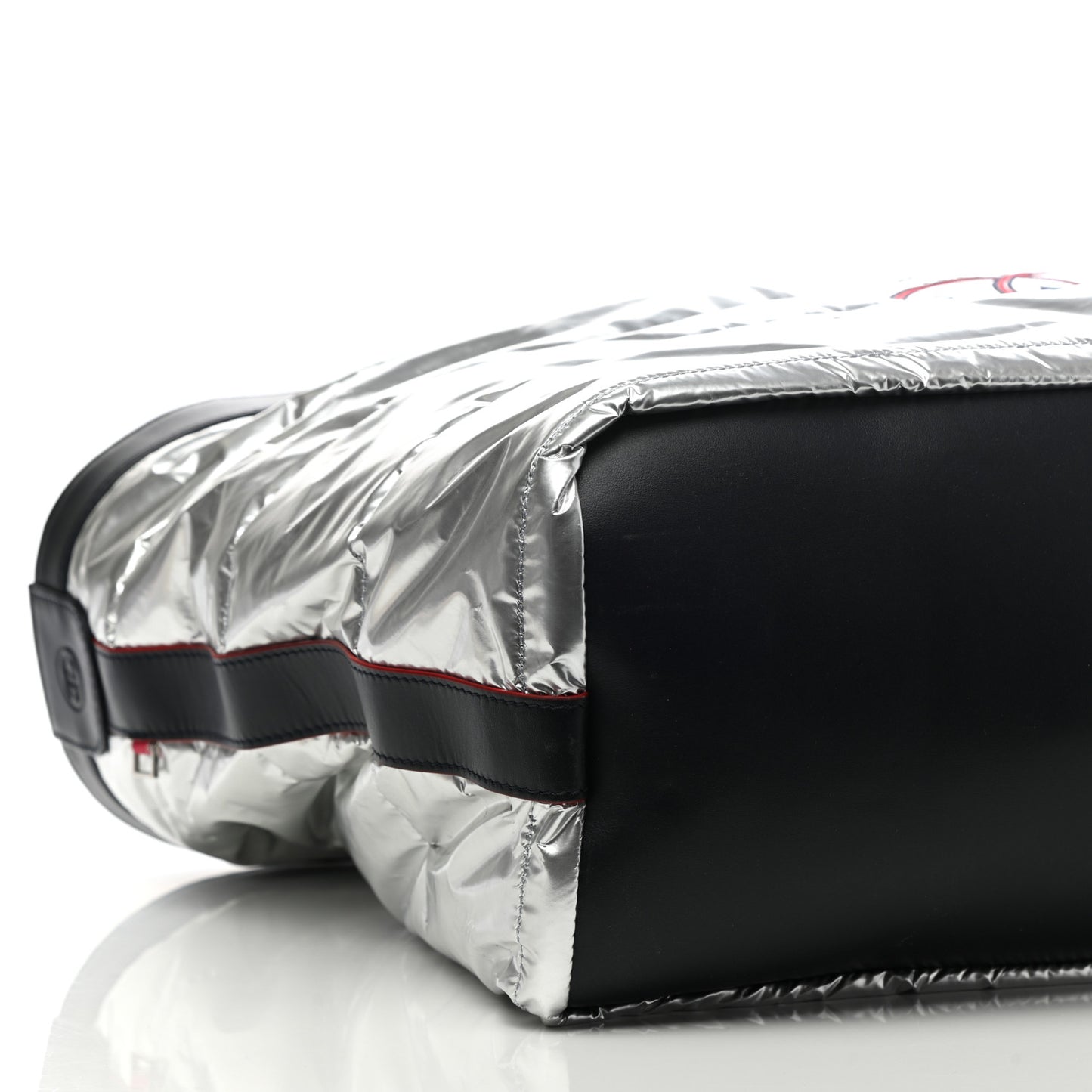 Reversible Chanel Airlines Tote Silver Navy