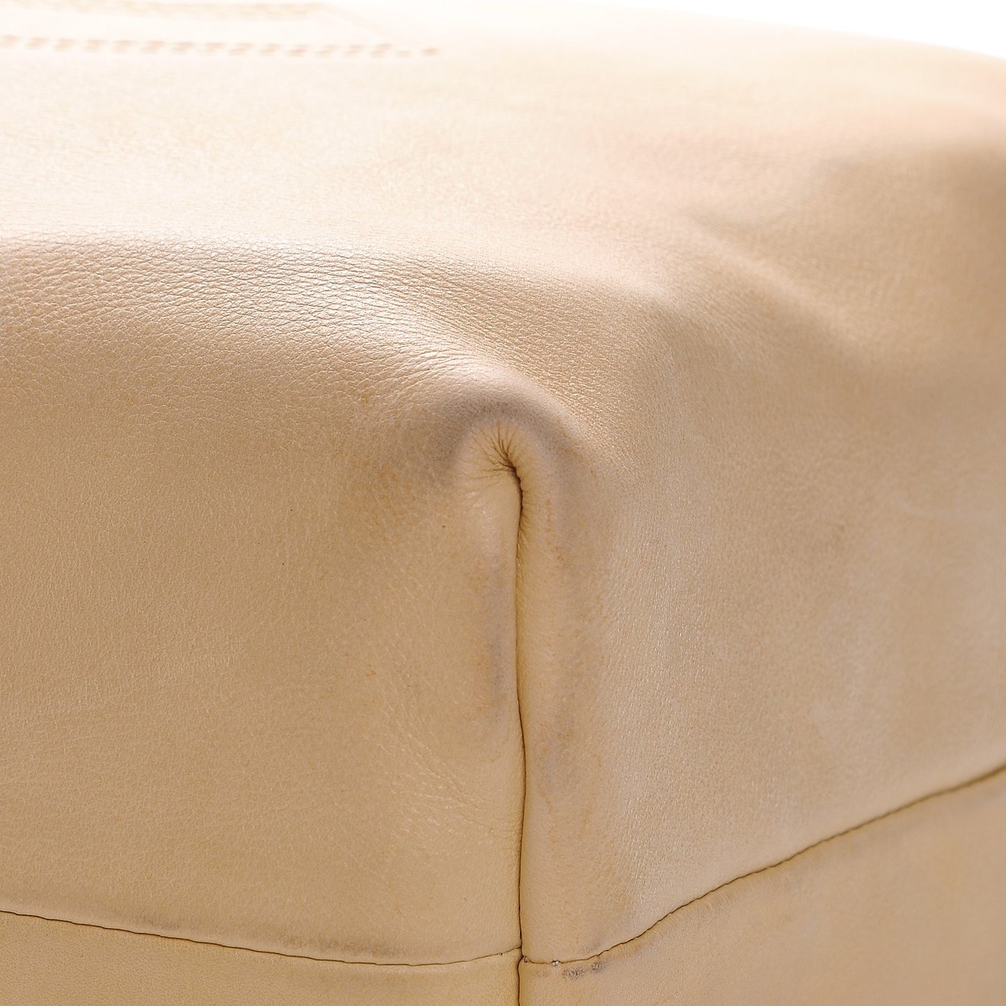 Lambskin Edgy Tote Beige