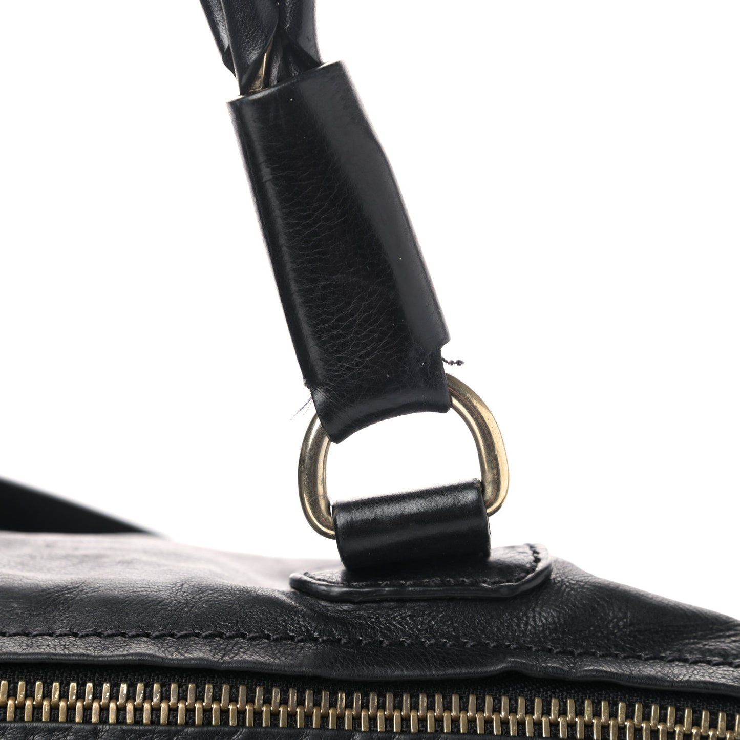 Calfskin Medium Braided Pandora Black