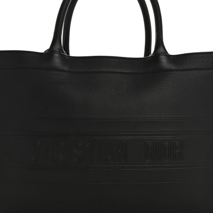 Christian Dior Calfskin Embossed Medium Book Tote Black 8 of 12