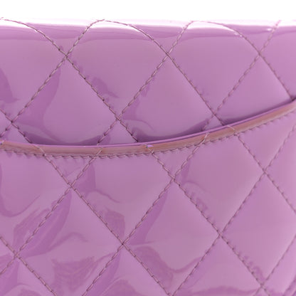 Chanel Patent Quilted Wallet On Chain WOC Purple 13 of 13