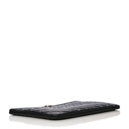 Chanel Caviar Quilted Medium Boy Cosmetic Case Black 4 of 11
