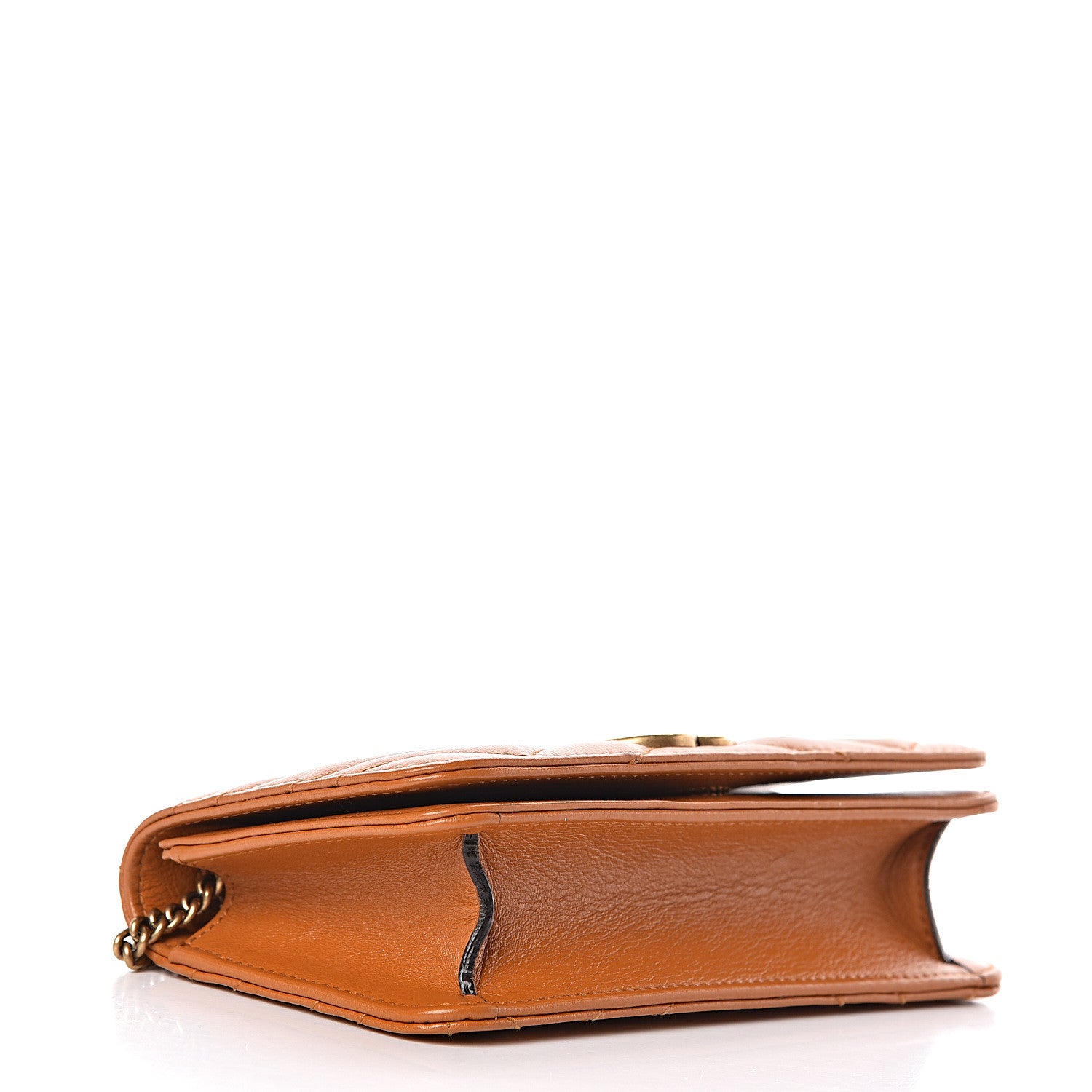 Gucci Calfskin Matelasse GG Marmont Mini Bag Cognac 4 of 11