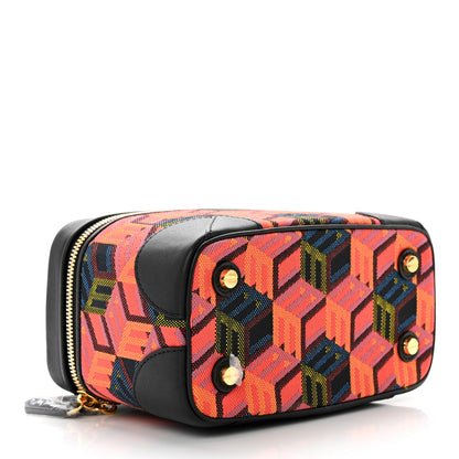MCM Jacquard Cubic Monogram Rockstar Small Vanity Case Multicolor 3 of 5
