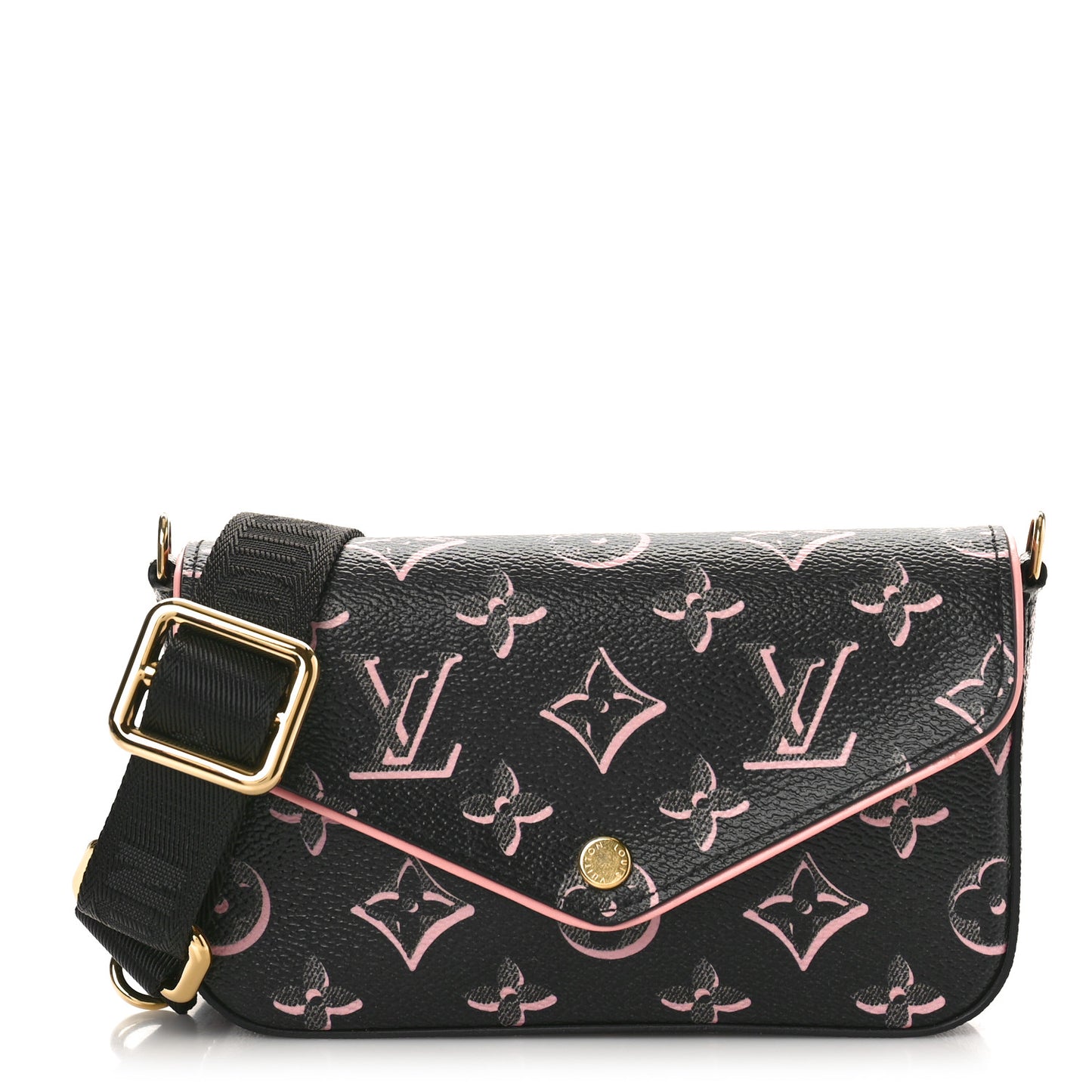 Monogram Fall For You Felicie Strap & Go Black
