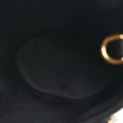 Louis Vuitton Cotton Calfskin Monogram Nano Bucket Bag Black 6 of 10