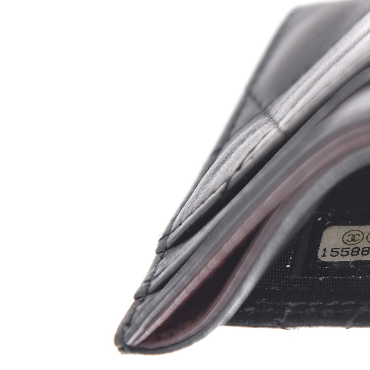 Chanel Lambskin Quilted Card Holder Black 7 of 8