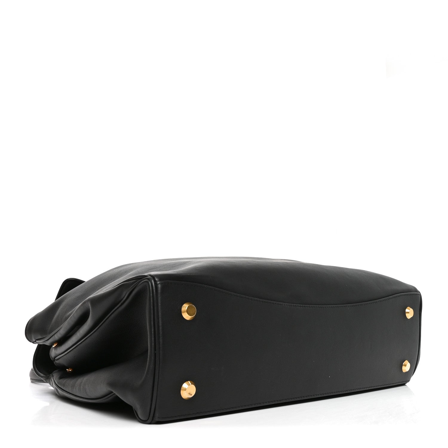 Balenciaga Smooth Calfskin Large Rodeo Top Handle Handbag Black 3 of 8
