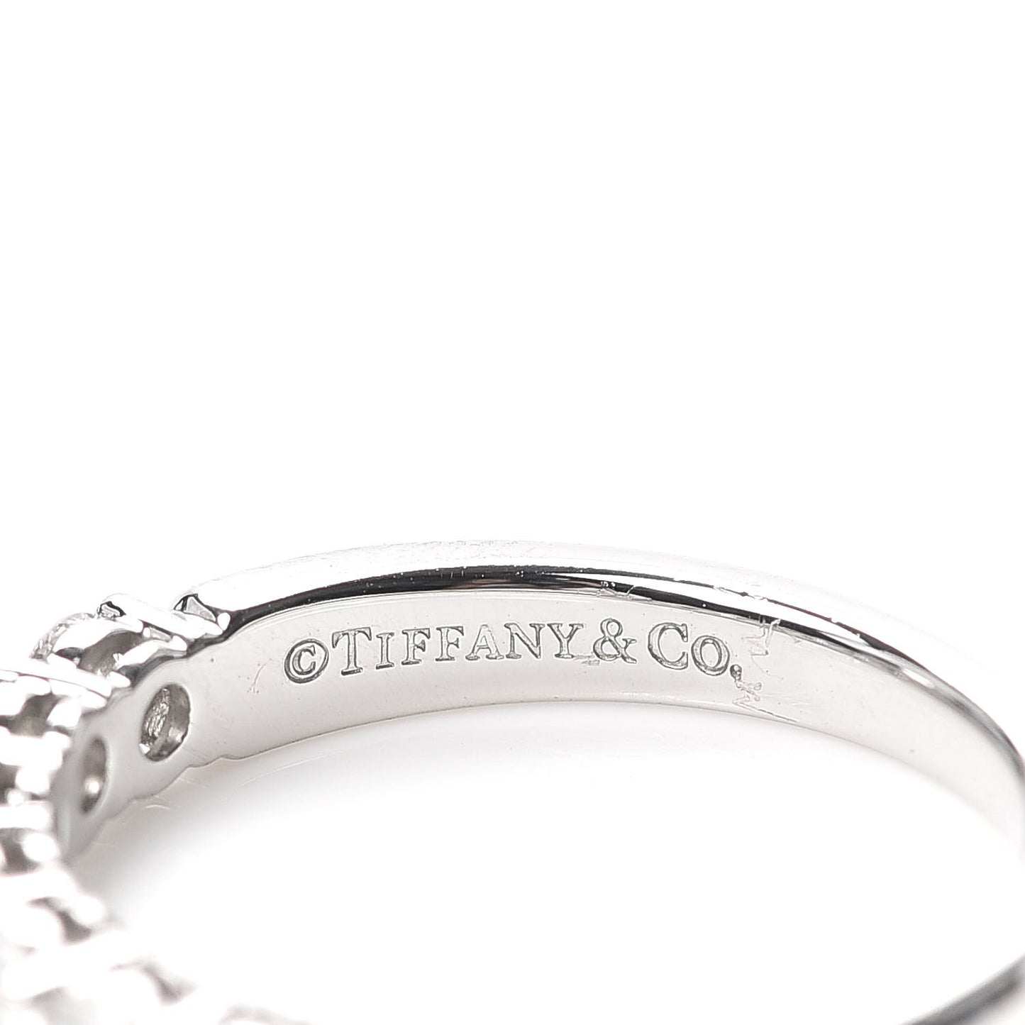 Platinum Diamond 3mm Half Circle Embrace Band Ring 52 6