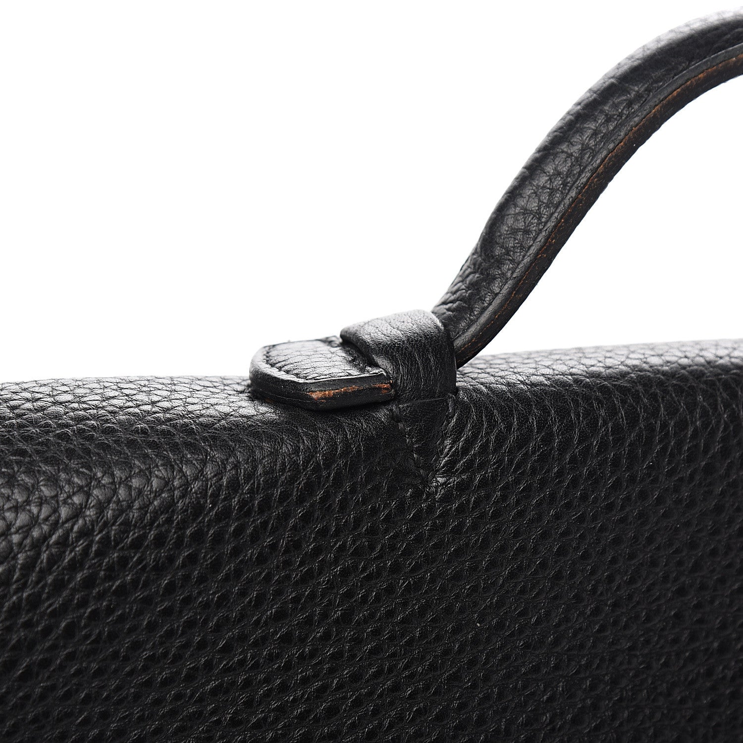 Hermes Taurillon Clemence Sac a Depeche 38 Briefcase Black 10 of 13
