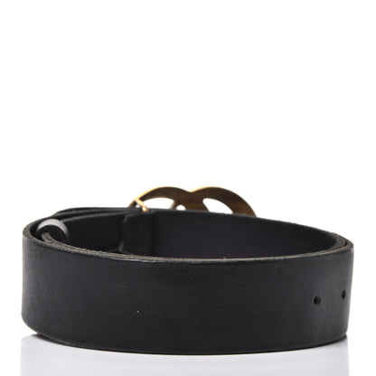 Gucci Faded Calfskin Double G 40mm Belt 80 32 Black 2 of 3